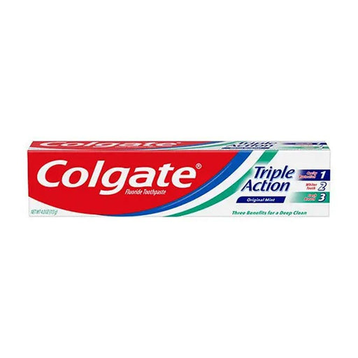 Crema dental Colgate triple acción - 113g - FamilyBox.Store enviar a venezuela ship to venezuela supermercado online venezuela online supermarket