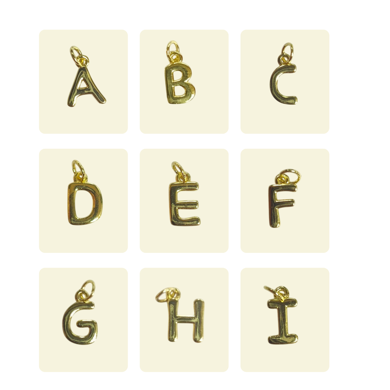 Stainless steel letter pendant