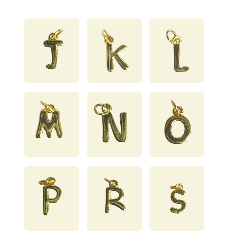 Stainless steel letter pendant