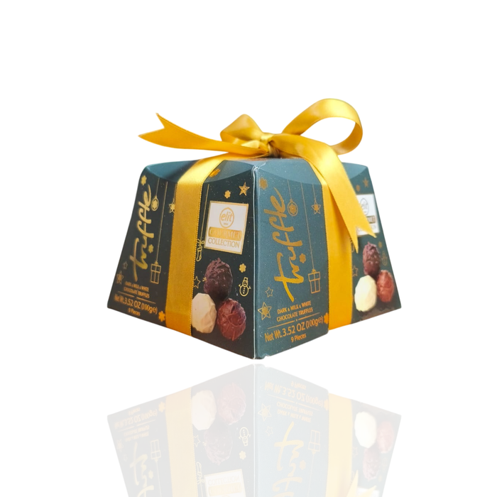 Trufas de Chocolate Dark - Milk - White Truffle Elit Gourmet - Caja verde - 100gr