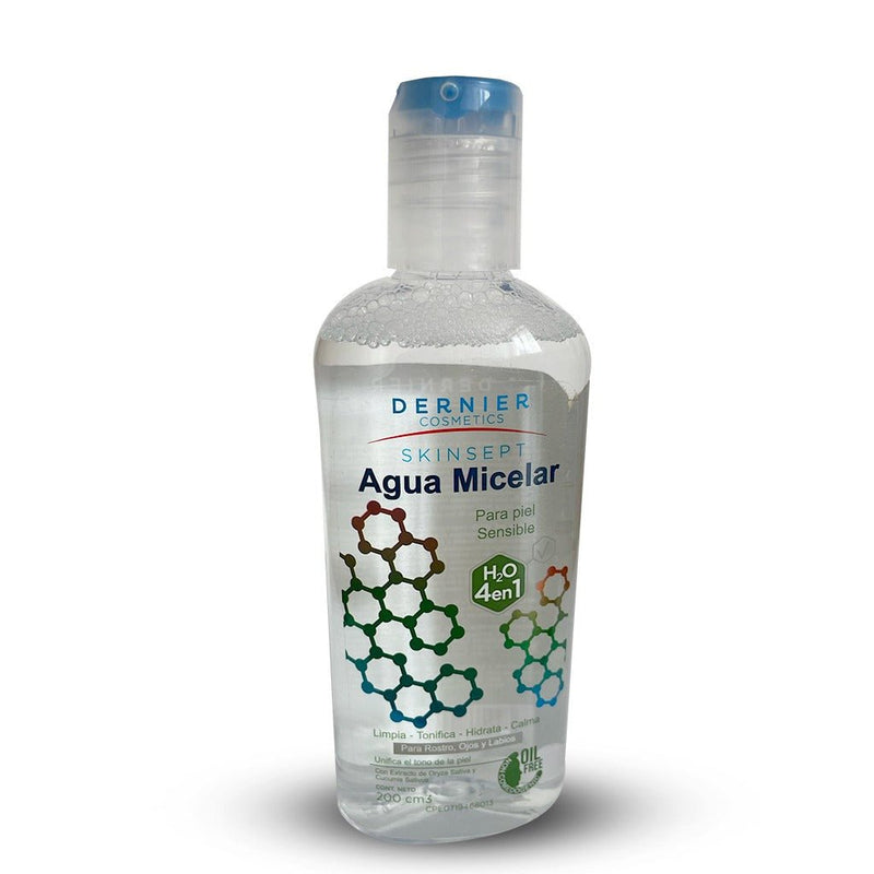 AGUA MICELAR PARA PIEL SENSIBLE - DERNIER COSMETICS - 200ML - FamilyBox.Store enviar a venezuela ship to venezuela supermercado online venezuela online supermarket