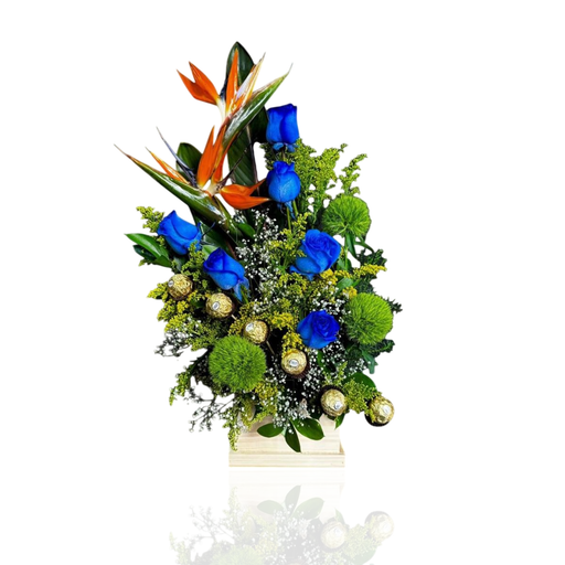 Arreglos Florales Oasis Azul (Solo Caracas) - FamilyBox.Store enviar a venezuela ship to venezuela supermercado online venezuela online supermarket