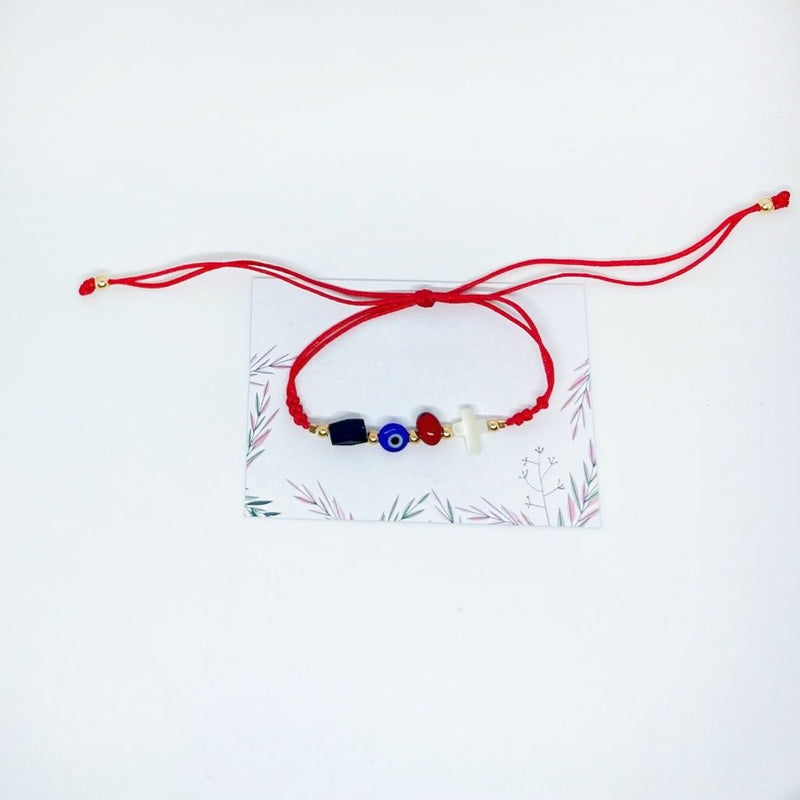 BISUTERIA - PULSERA CON AZABACHE, OJO TURCO Y CRUZ - FamilyBox.Store enviar a venezuela ship to venezuela supermercado online venezuela online supermarket