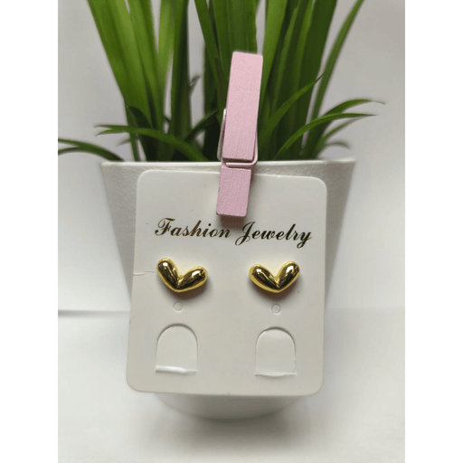 Bisuteria Zarcillos de corazones dorados de pin - FamilyBox.Store enviar a venezuela ship to venezuela supermercado online venezuela online supermarket