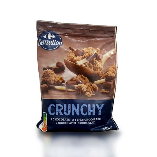 Cereal Crunchy 3 chocolates Carrefour - 500gr. - FamilyBox.Store enviar a venezuela ship to venezuela supermercado online venezuela online supermarket
