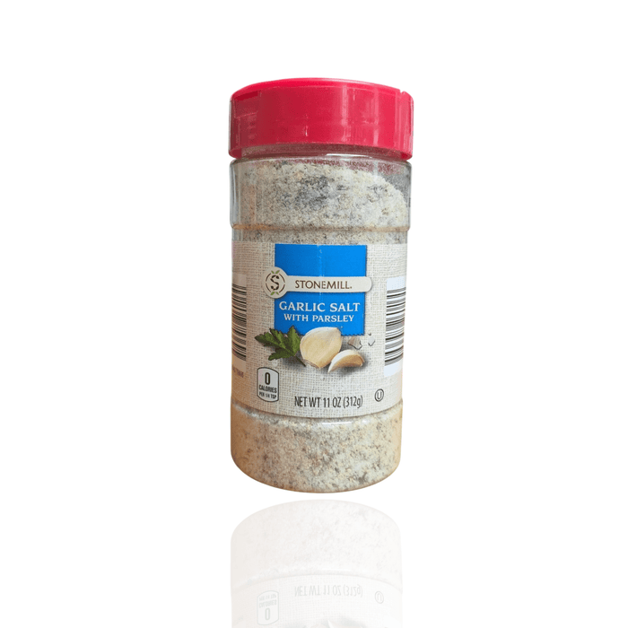 Condimentos - Garlic Salt With Parsley - STONEMILL - 312grs - FamilyBox.Store enviar a venezuela ship to venezuela supermercado online venezuela online supermarket