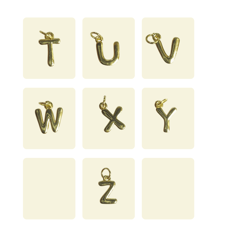 Dije de letras en acero inoxidable dorado - FamilyBox.Store enviar a venezuela ship to venezuela supermercado online venezuela online supermarket