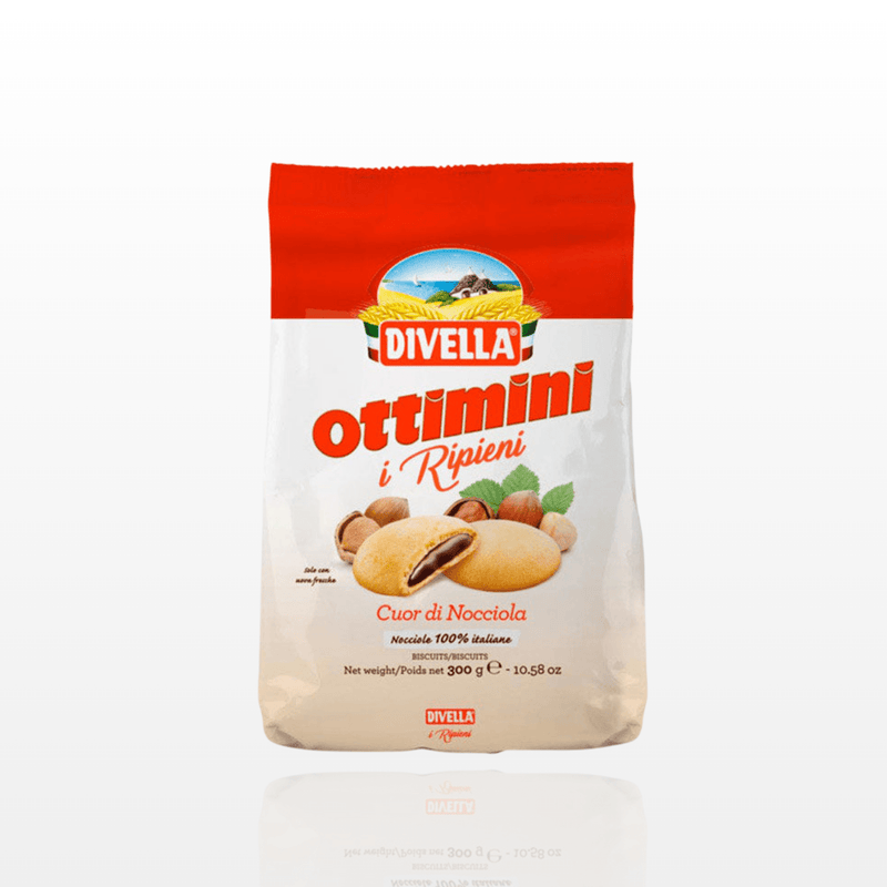 Galletas rellenas de creman de chocolate y avellana Divella - 300gr - FamilyBox.Store enviar a venezuela ship to venezuela supermercado online venezuela online supermarket