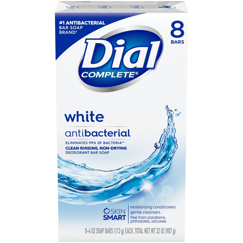 Jabón antibacterial Dial White - 8 Barras - FamilyBox.Store enviar a venezuela ship to venezuela supermercado online venezuela online supermarket