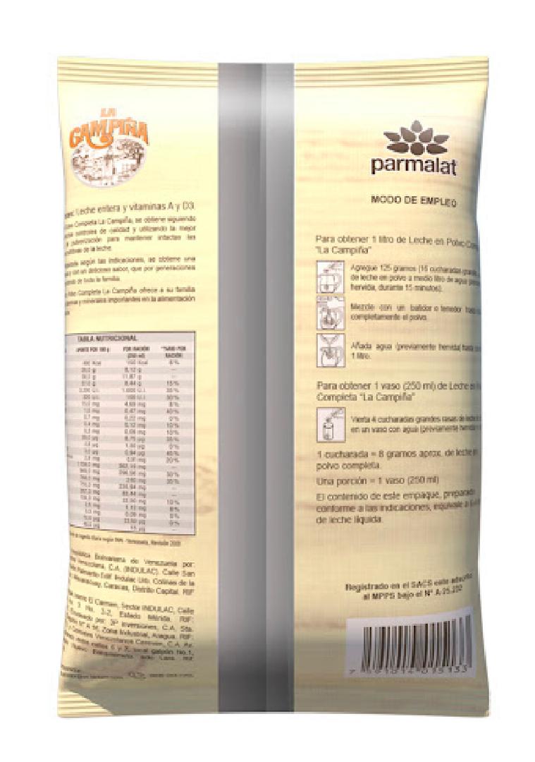 Leche en polvo La Campiña - 800gr - FamilyBox.Store enviar a venezuela ship to venezuela supermercado online venezuela online supermarket