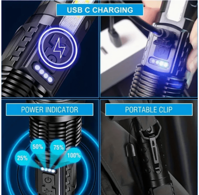 Linterna Recargable - LED - FamilyBox.Store enviar a venezuela ship to venezuela supermercado online venezuela online supermarket