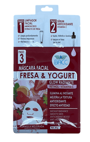 Mascarilla Facial BACC Fresa y Yogurt - 1 Mask Sachet - FamilyBox.Store enviar a venezuela ship to venezuela supermercado online venezuela online supermarket