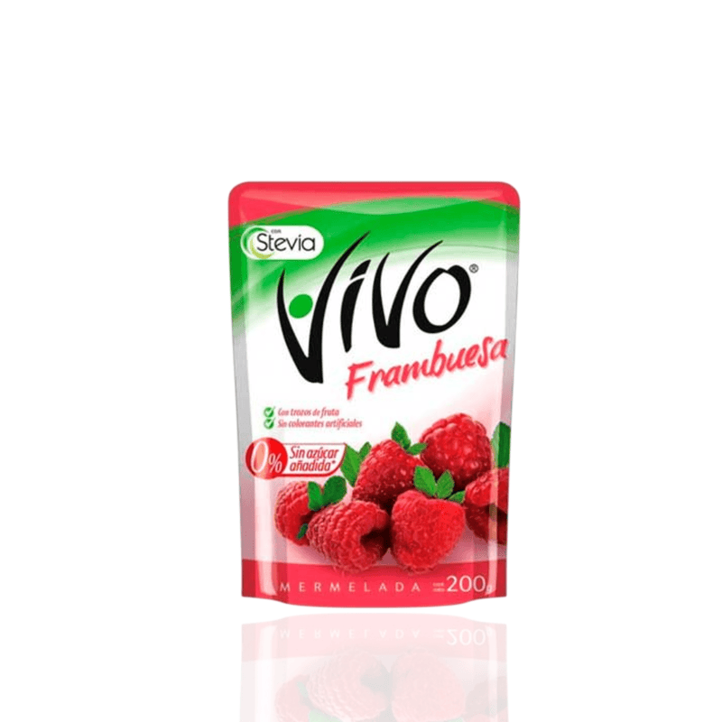 Mermelada de Frambuesa Vivo sin azucar - 200gr - FamilyBox.Store enviar a venezuela ship to venezuela supermercado online venezuela online supermarket