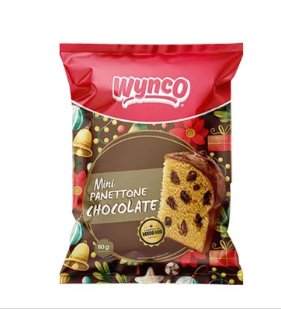 MINI PANETTONE DE CHOCOLATE - WYNCO - 80GR. - FamilyBox.Store enviar a venezuela ship to venezuela supermercado online venezuela online supermarket