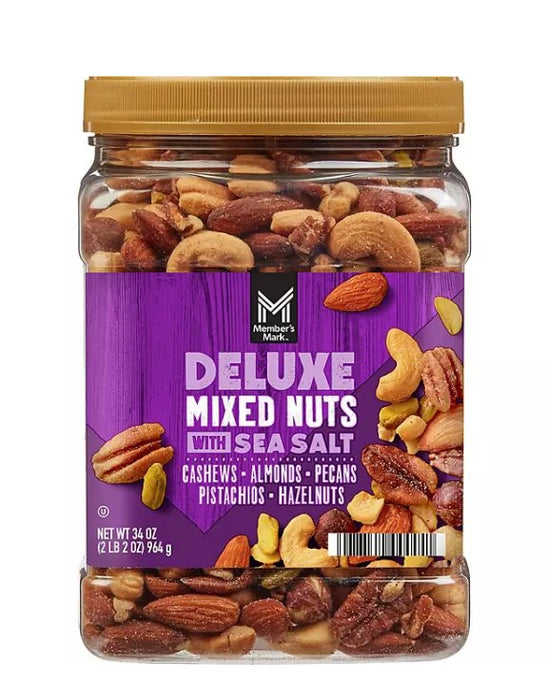 Nueces mezcladas Members Mark Mixed Nuts - Jarra de 964gr - FamilyBox.Store enviar a venezuela ship to venezuela supermercado online venezuela online supermarket