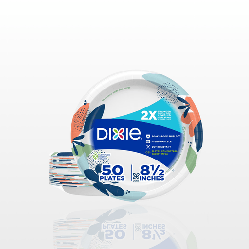 Platos de Papel Desechables Dixie 8.5" - 50unds - FamilyBox.Store enviar a venezuela ship to venezuela supermercado online venezuela online supermarket