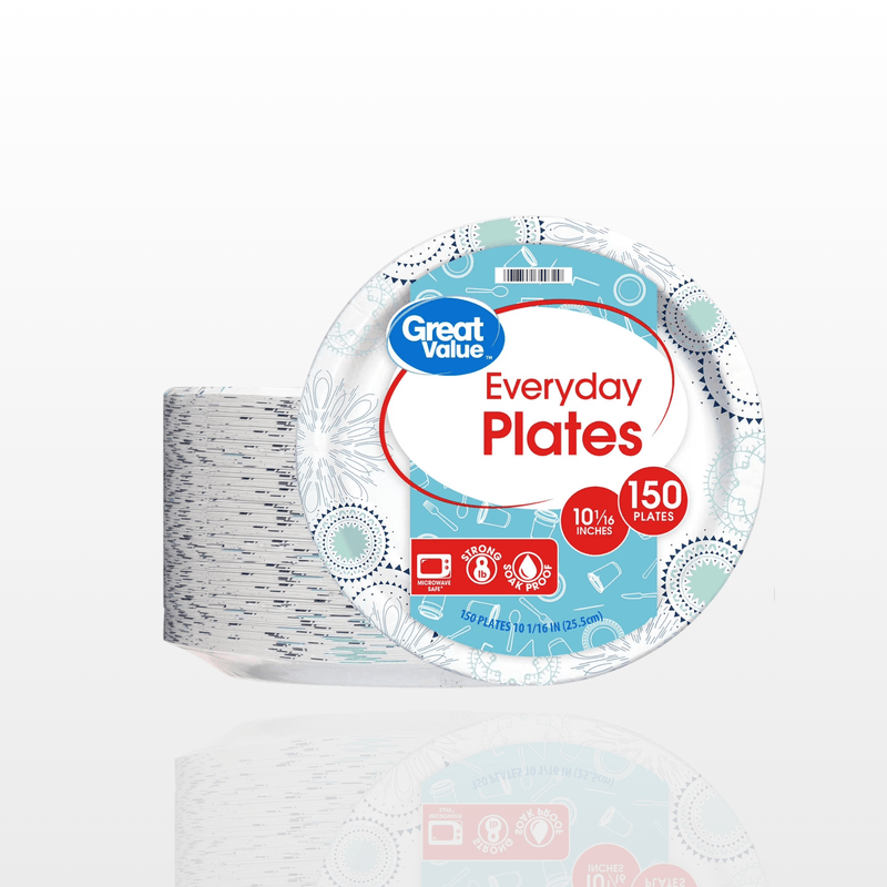 Platos de Papel Desechables Great Value 10" - 150unds - FamilyBox.Store enviar a venezuela ship to venezuela supermercado online venezuela online supermarket