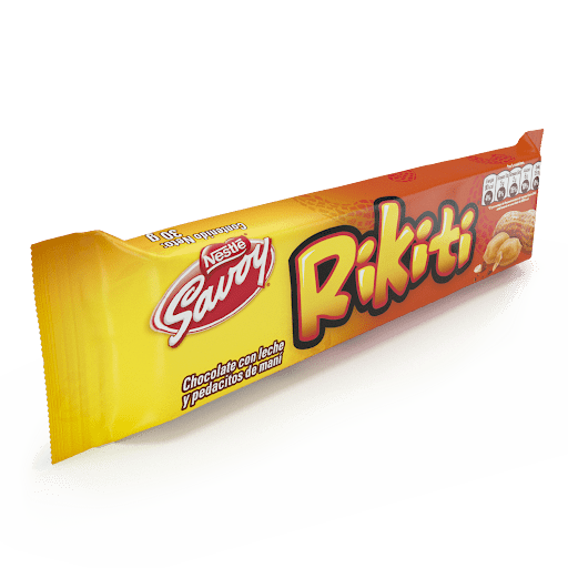 RIKITI - CHOCOLATE CON LECHE Y MANI - 30GRS - FamilyBox.Store enviar a venezuela ship to venezuela supermercado online venezuela online supermarket