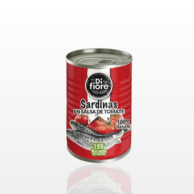 Sardinas en Salsa de Tomate Di Fiore - 155gr - FamilyBox.Store enviar a venezuela ship to venezuela supermercado online venezuela online supermarket