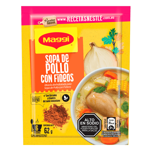 Sopa de pollo con fideos Maggi - 62gr - FamilyBox.Store enviar a venezuela ship to venezuela supermercado online venezuela online supermarket