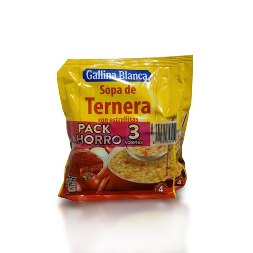 Sopa de ternera con estrellitas Gallina Blanca - 3pack - FamilyBox.Store enviar a venezuela ship to venezuela supermercado online venezuela online supermarket