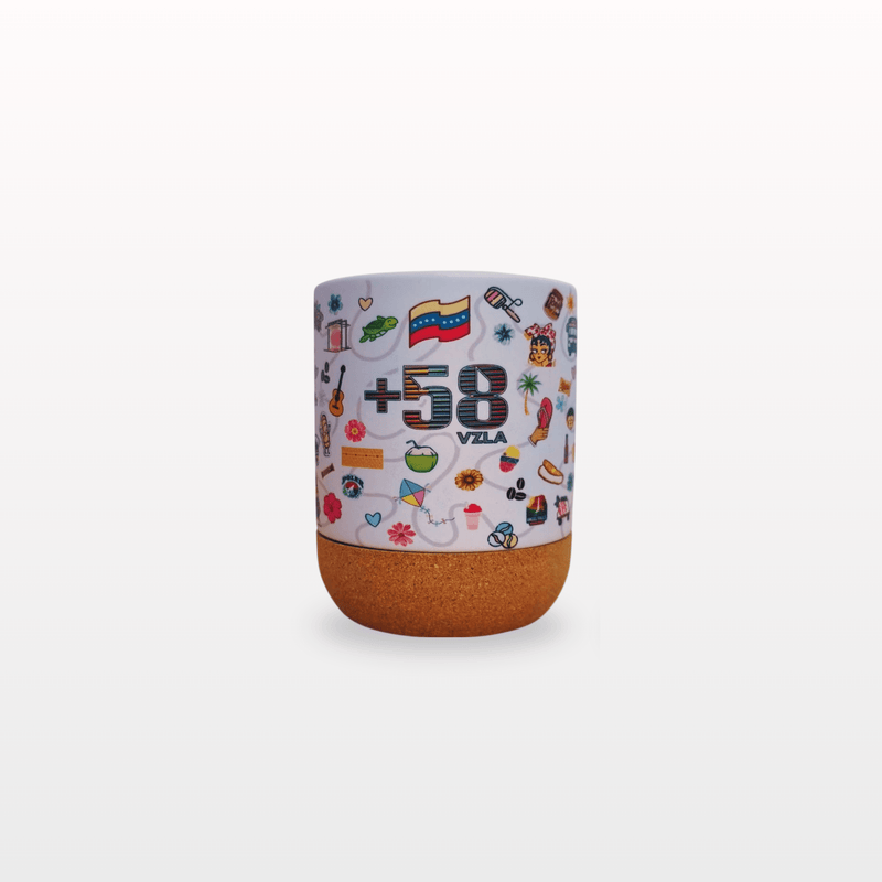 Taza de ceremica con base de corcho +58 - FamilyBox.Store enviar a venezuela ship to venezuela supermercado online venezuela online supermarket