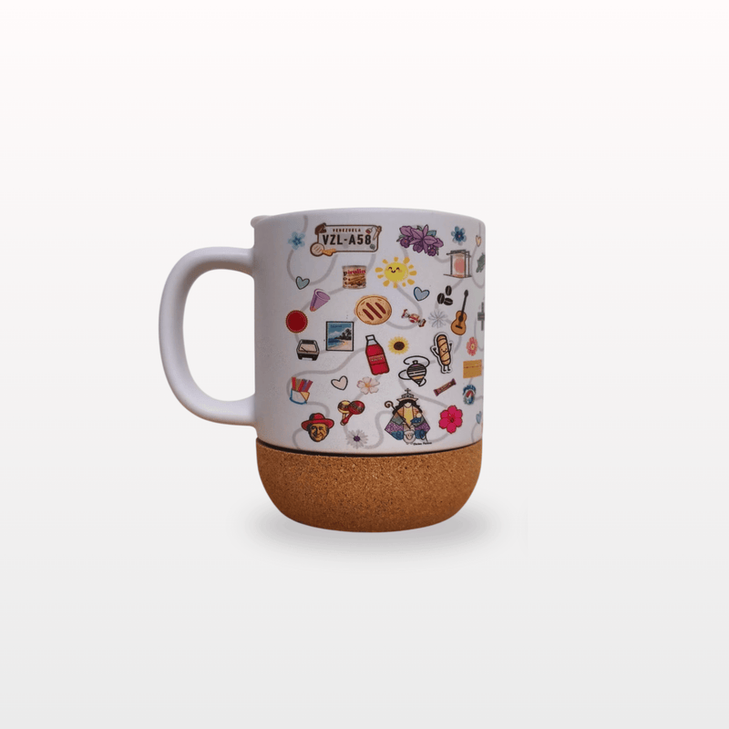 Taza de ceremica con base de corcho +58 - FamilyBox.Store enviar a venezuela ship to venezuela supermercado online venezuela online supermarket