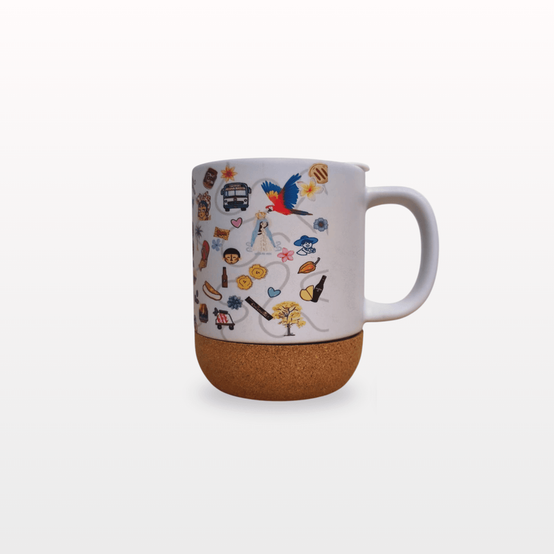 Taza de ceremica con base de corcho +58 - FamilyBox.Store enviar a venezuela ship to venezuela supermercado online venezuela online supermarket
