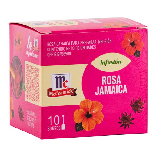 Te McCormick - Rosa de Jamaica - 10 Sobres - FamilyBox.Store enviar a venezuela ship to venezuela supermercado online venezuela online supermarket