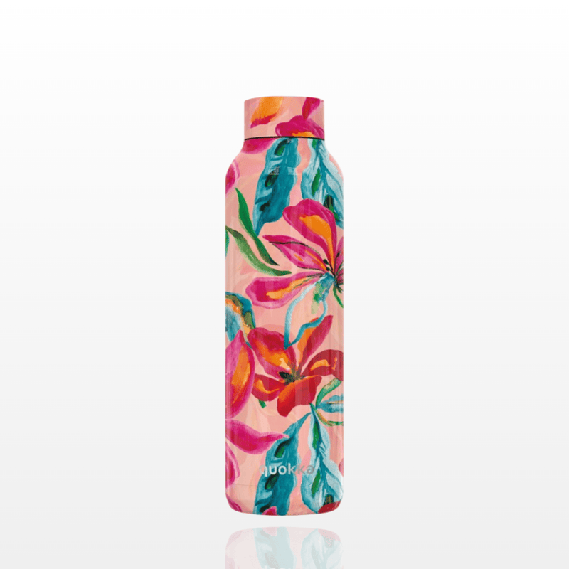 Termo de Acero Inoxidable Quokka Solid Tropical Bloom - 630ml - FamilyBox.Store enviar a venezuela ship to venezuela supermercado online venezuela online supermarket