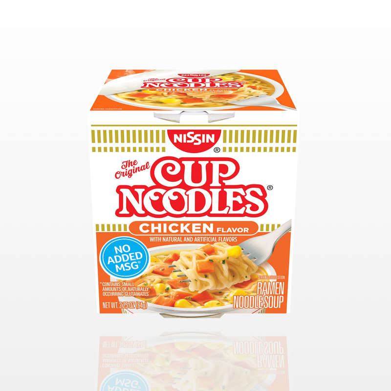 Cup Ramen Noodles de Sabor a Pollo NISSIN - 64GR.