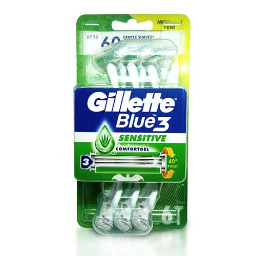 Afeitadoras Gillette Blue 3 Sensitive - Pack 6 unidades - FamilyBox.Store enviar a venezuela ship to venezuela supermercado online venezuela online supermarket