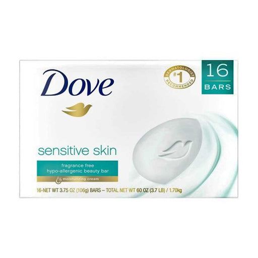 Jabón en barra Dove sensitive skin - Pack 16 barras - FamilyBox.Store enviar a venezuela ship to venezuela supermercado online venezuela online supermarket