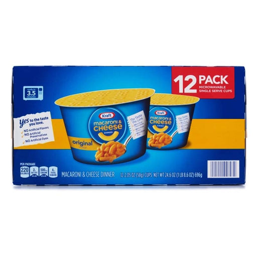 Macarrones con queso Kraft caja de 12pack - 58gr. - FamilyBox.Store enviar a venezuela ship to venezuela supermercado online venezuela online supermarket