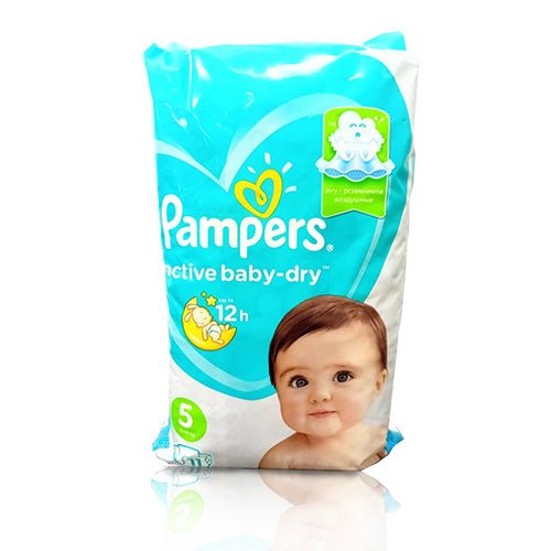 Pañales Pampers active baby dry 12h talla 5 (11-16kg) - 11 pañales - FamilyBox.Store enviar a venezuela ship to venezuela supermercado online venezuela online supermarket