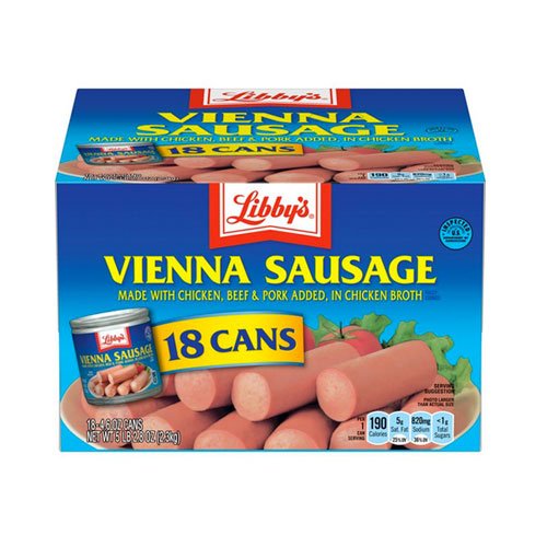 Salchichas enlatadas Libby's - Caja de 18 latas - FamilyBox.Store enviar a venezuela ship to venezuela supermercado online venezuela online supermarket
