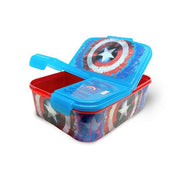 Sandwichera múltiple Capitán América - 3 compartimientos - FamilyBox.Store enviar a venezuela ship to venezuela supermercado online venezuela online supermarket