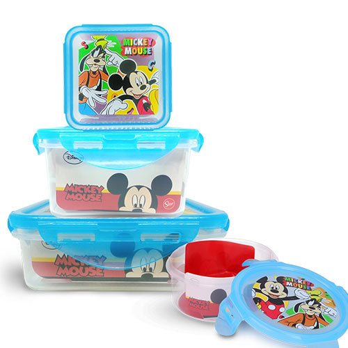 Set de recipientes herméticos Mickey Cool summer - 4piezas - FamilyBox.Store enviar a venezuela ship to venezuela supermercado online venezuela online supermarket