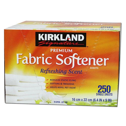 Kirkland refreshing aroma fabric softener - Box 250 sheets —