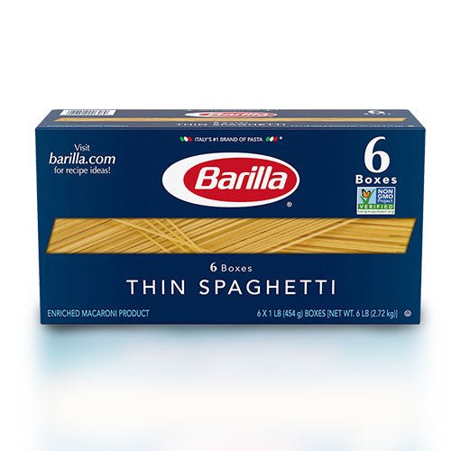 Thin Spaguetti Barilla caja de 6 - 2.72Kg. - FamilyBox.Store enviar a venezuela ship to venezuela supermercado online venezuela online supermarket
